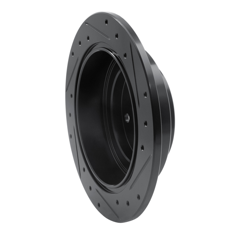 Saab 9-2X Brake Rotor (1) - Rear Left - R1 Concepts - Drilled & Slotted - Black - `90-`08